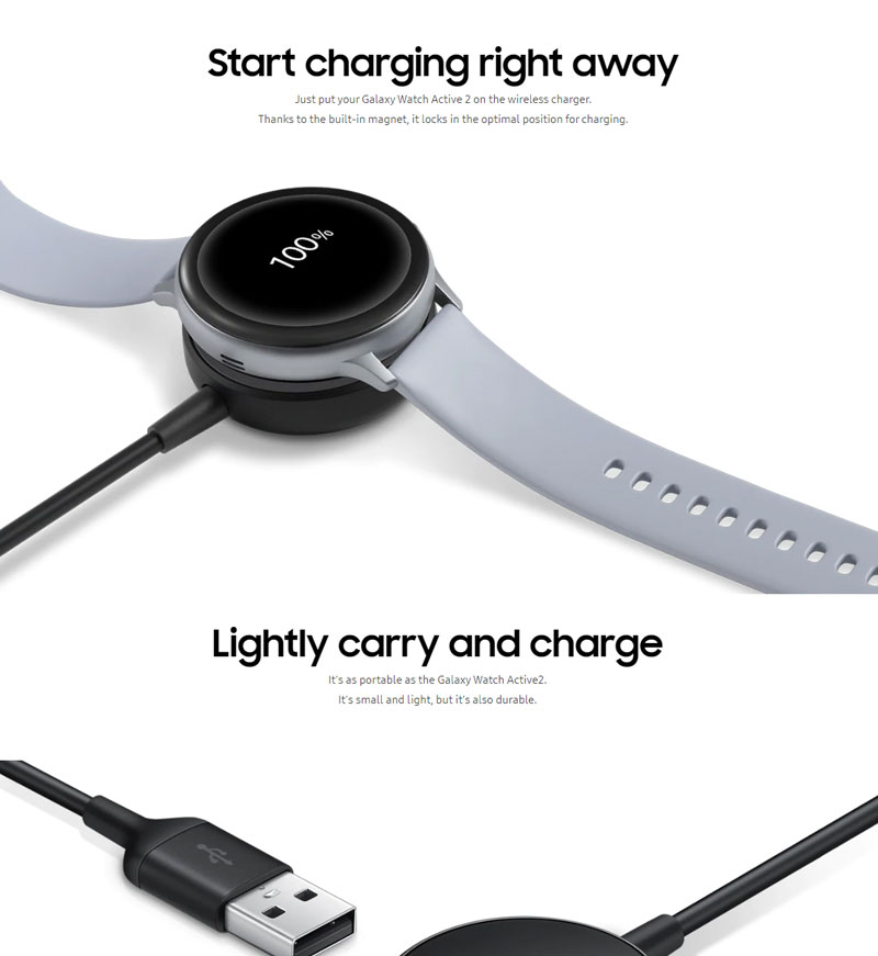 samsung active 2 charging