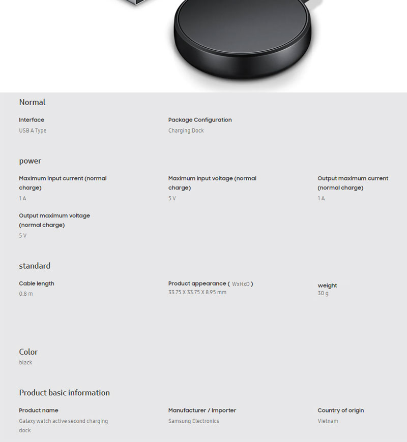 samsung active 2 charging